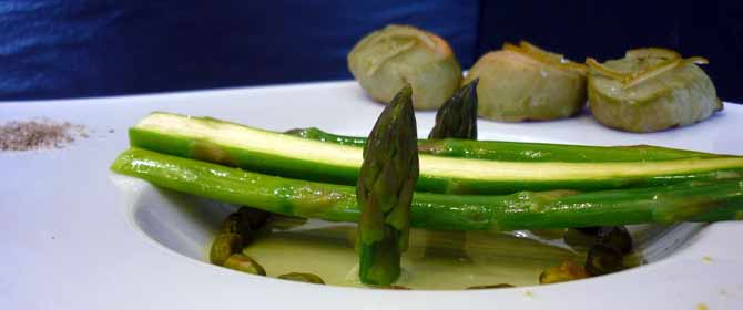 stephan Oppenhagen Chef asparagus dish